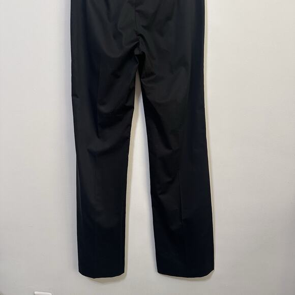 BCBGMaxazria Wendy Bell Bottom Pants 8 TALL Black Slacks 32x34 Career NEW - Picture 5 of 8